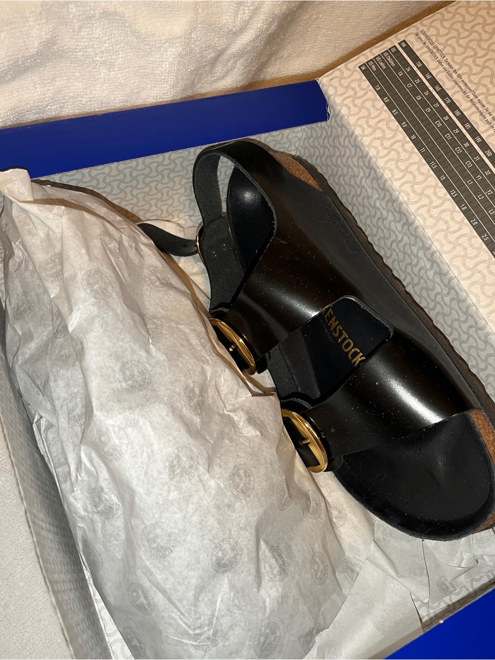 NWT - Birkenstock Milano Big Buckle Black Patent Leather Sandals - EU 39 - Picture 11 of 13